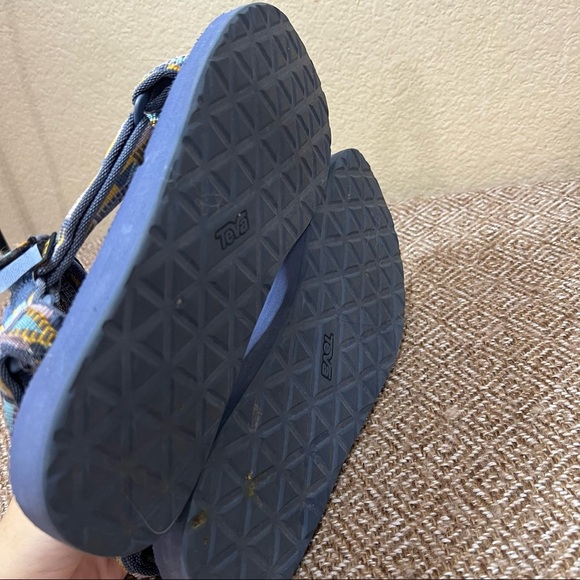 TEVA WOMEN'S ORIGINAL UNIVERSAL SPORT EVERYDAY BLUE SANDALS SZ 9 AZTEC CASUAL - Picture 6 of 7